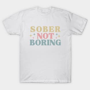 Sober Not Boring Pastels T-Shirt